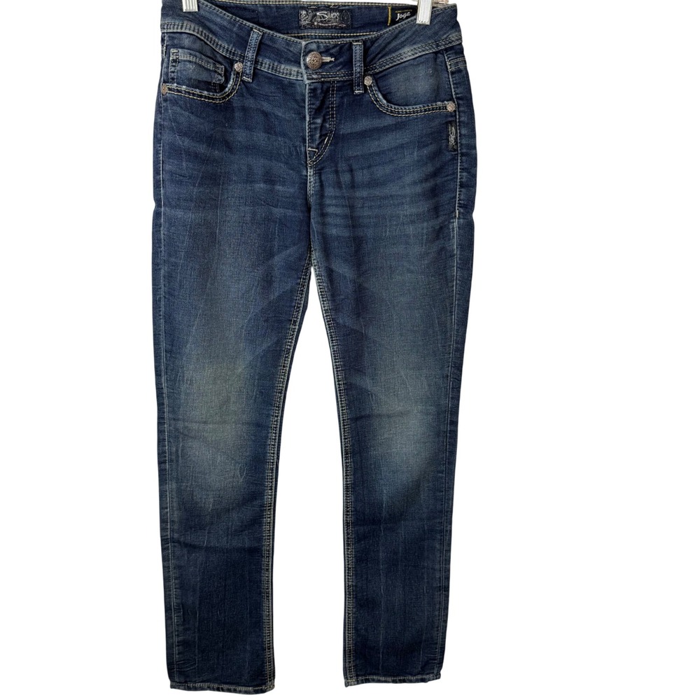 Silver Jeans Women's Straight Leg Jeans - Dark Blue